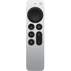 Apple Siri Remote (4. Gen.) (Gerätespezifische Fernbedienung, Bluetooth, Infrarot), Fernbedienung, Schwarz, Silber