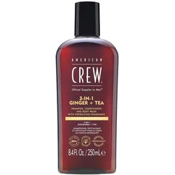 250ml American Crew 3In1 Ginger & Tea Shampoo, Conditioner & Body Wash