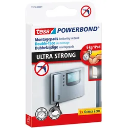 TESA 55790 - Montage Pads tesa Powerbond® Ultra Strong, 6,0 x 2,0 cm