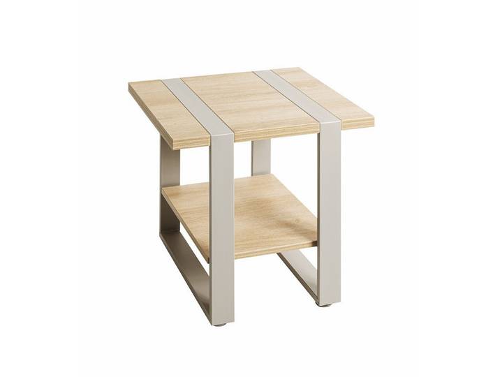 freiraum Beistelltisch 47777, in eiche / grau - 45x45x45cm (BxHxT)