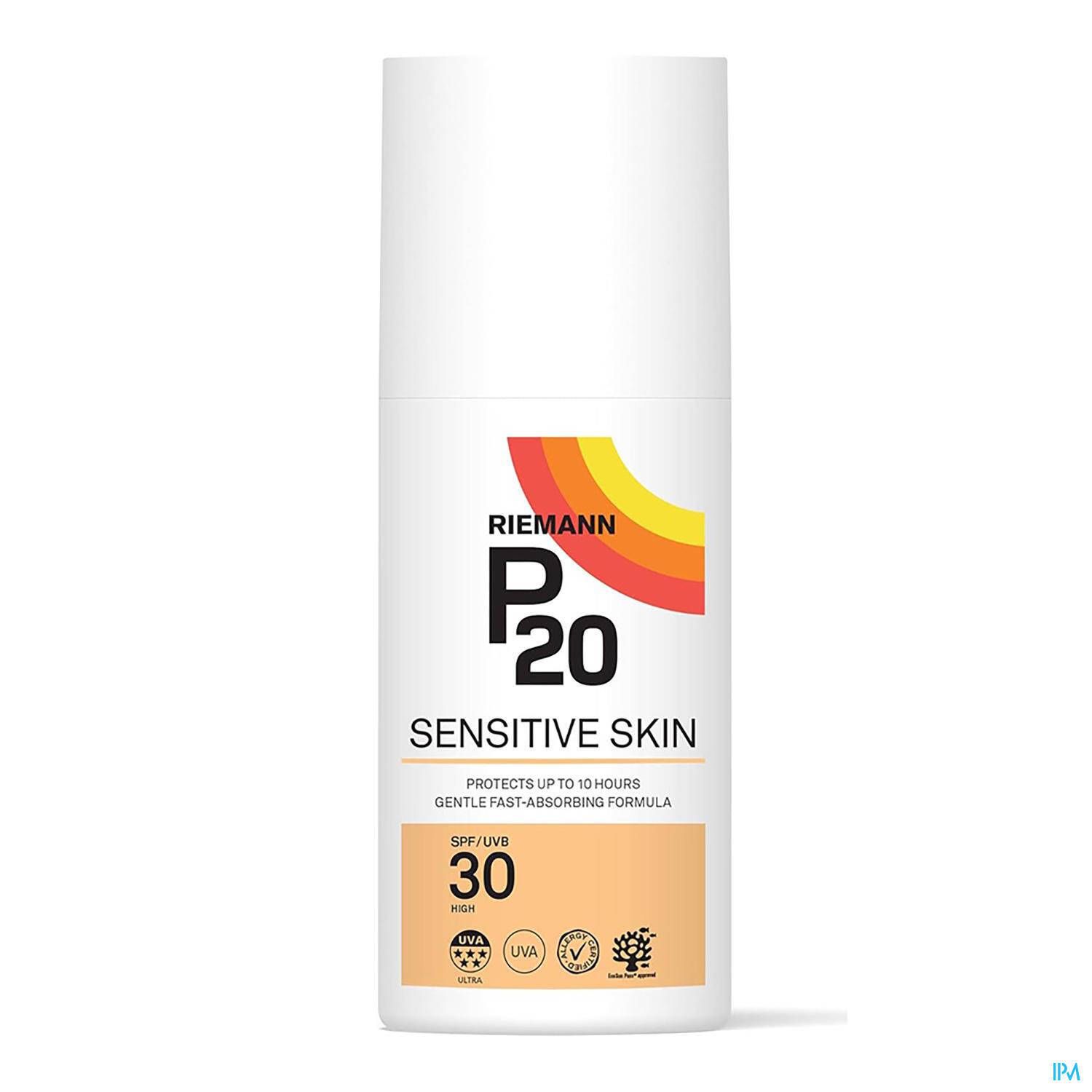 P20 Sensitive Skin Zonnecreme Spf30 Fles 200ml 200 ml Sonnenschutzcreme