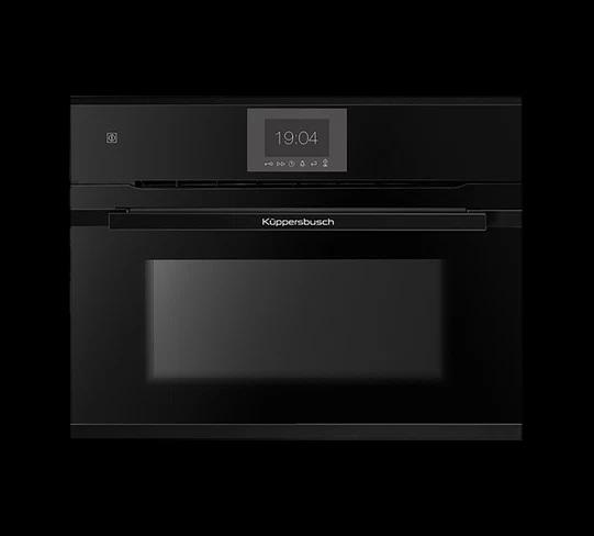 Küppersbusch Kompakt Mikrowellen-Backofen mit ökotherm, TFT Display, Black Velvet, CBM6550.0S DK5