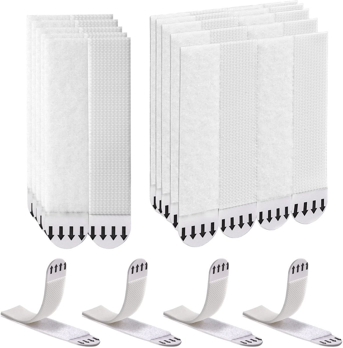 Dailygoods Foto Ophangstrips Heavy Duty - 36 Paar/72 Strips - Zelfklevende Beugels voor Schadevrije Wandbevestiging van Foto's en Kunstwerken