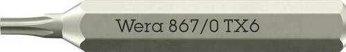 Wera 05058131001 867 Micro TORX Torx-Bit Antrieb: 1/4" (6.3 mm) Abtrieb: TORX TX 6 30mm