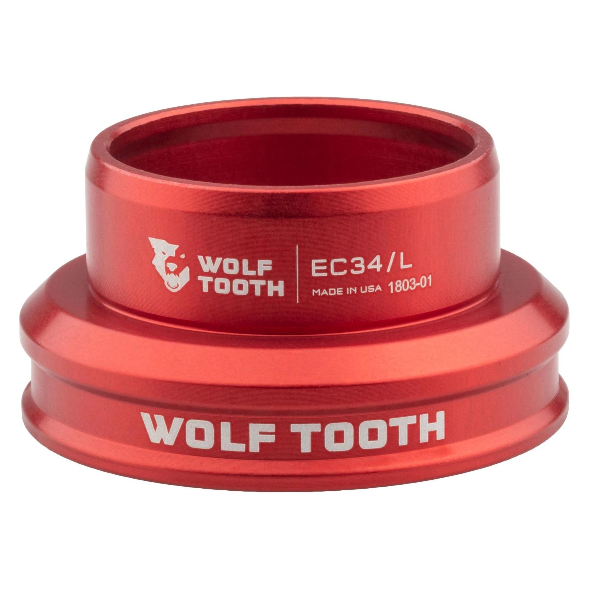Wolf Tooth Premium Steuersatz Unterteil, 1 1/8", EC34/30, red (EC34L-30-RED)