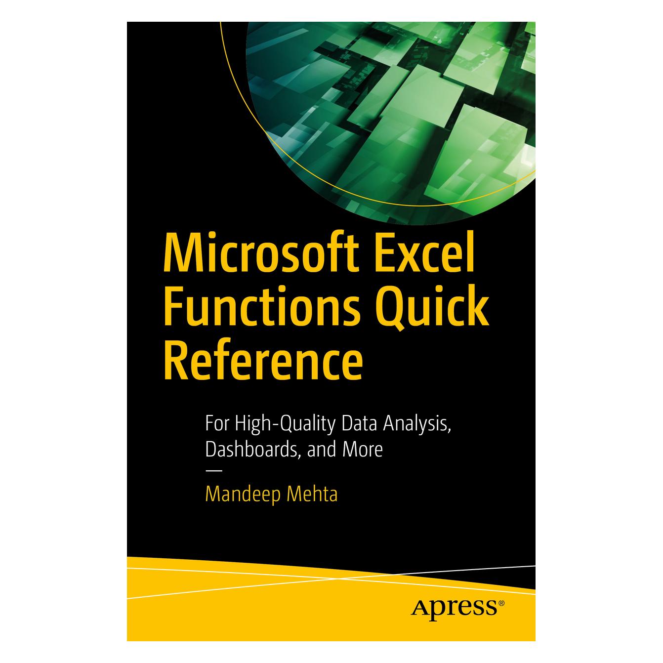 Springer Microsoft Excel Functions Quick Reference (Englisch, Softcover, Mandeep Mehta) (45473802)