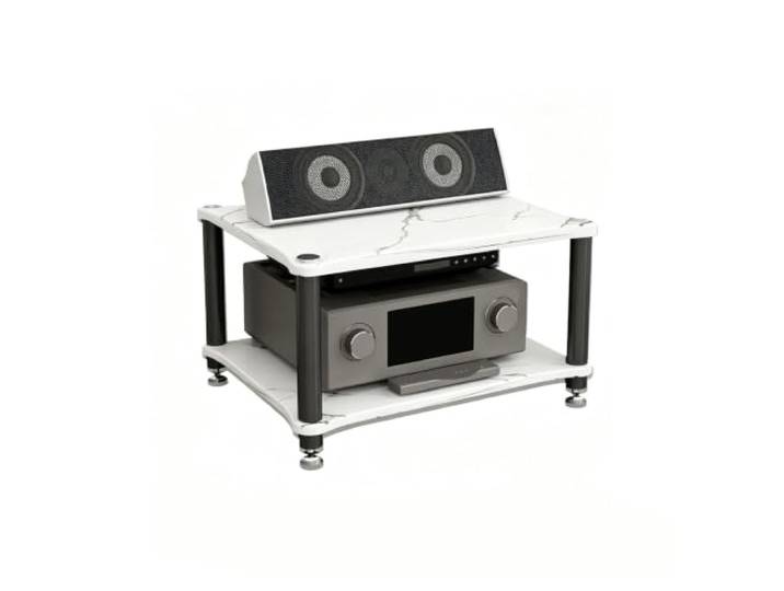 ZSCNYHMT Audio Rack, Stereo-Schrank 2-4 Ebenen Für Wohnzimmer Audio Setup Mehrschichtige aufbewahrung, audio-geräteorganisation, stabile struktur, schlichtes paneldesign(A,36cm/14.1in)