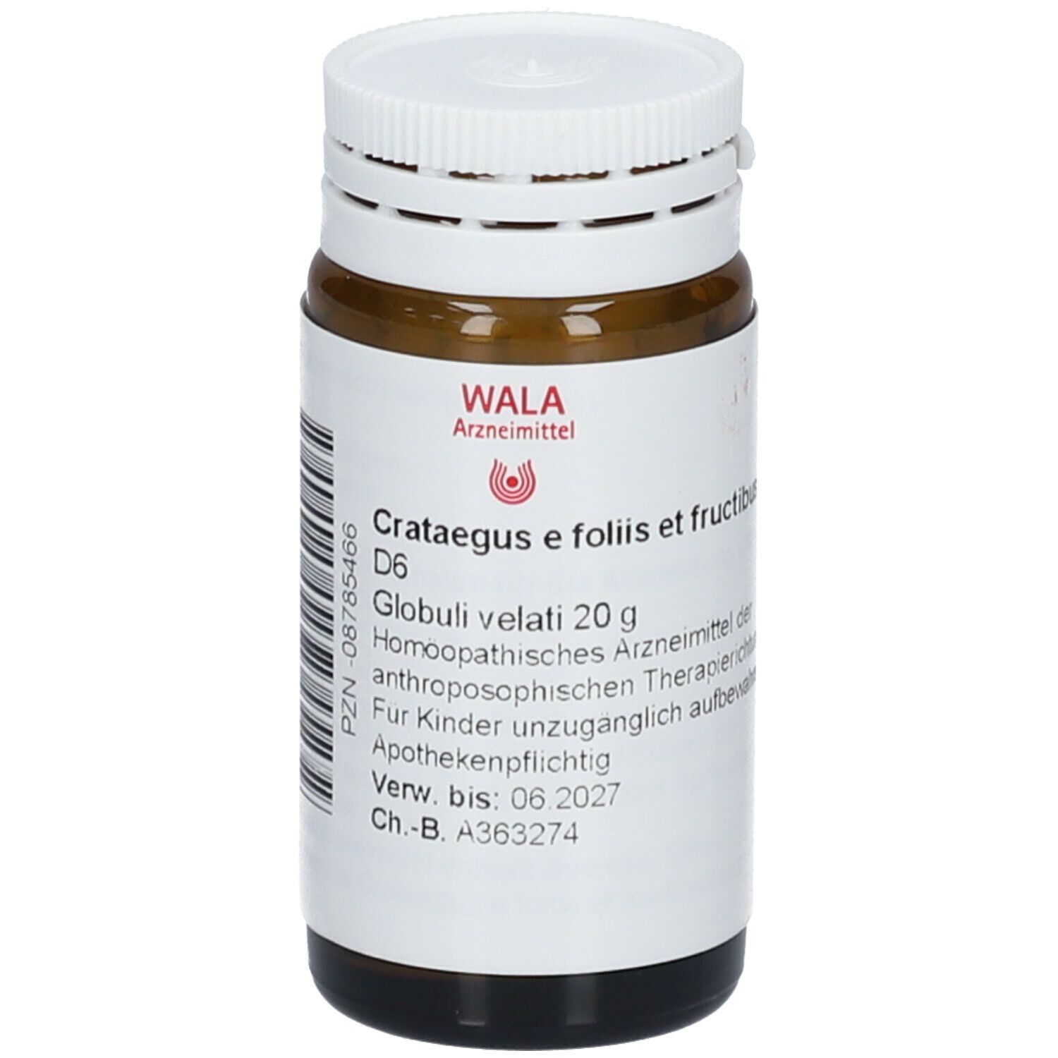 Crataegus E foliis et fructibus D 6 Globuli 20 g