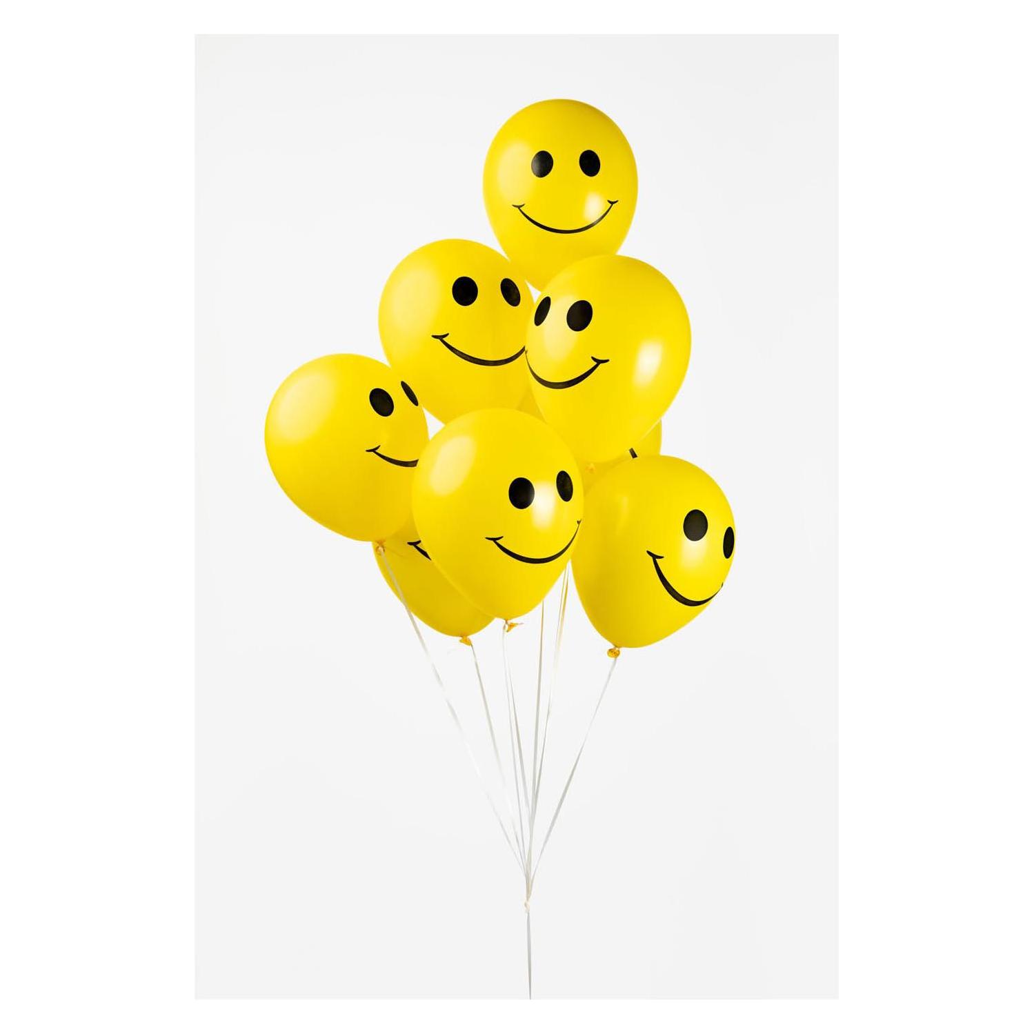 Globos Europe Luftballons Smile Gelb 30cm, 8St. (8x) (38849524)