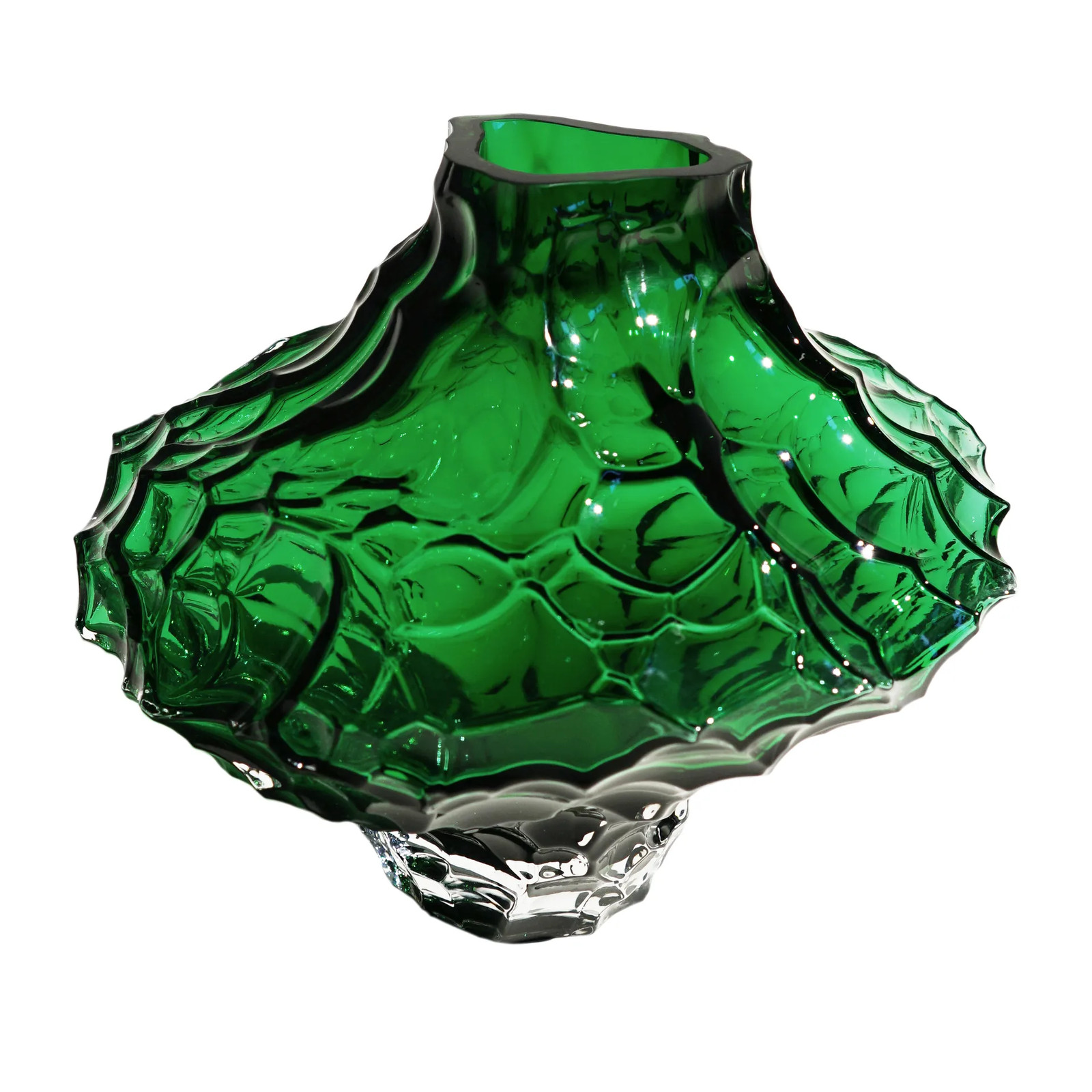 Hein Studio Canyon Large vaas Green, Hoogte: 23 cm