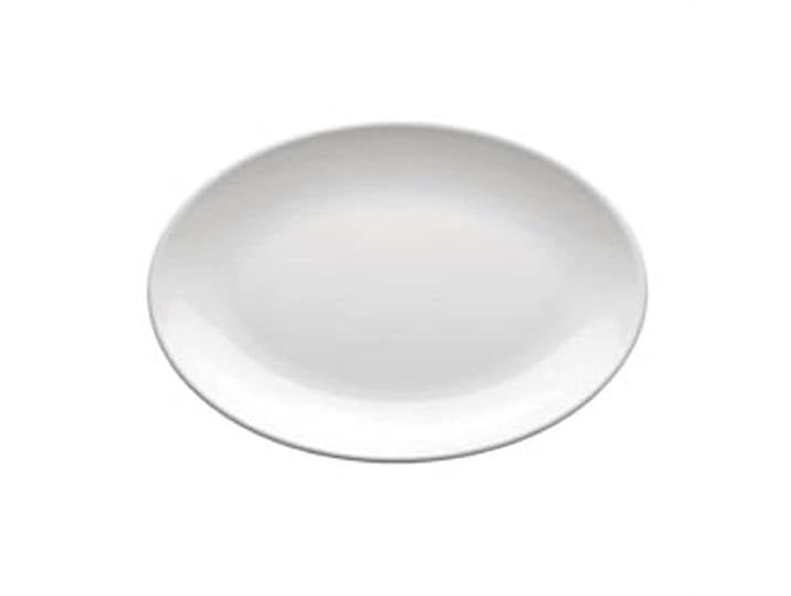 Ovaler Teller 46X32 Cm Weiss Melamin - 12 Un.