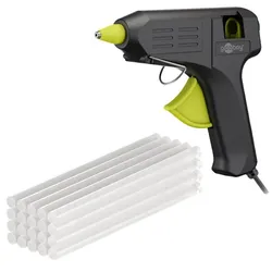 Goobay Tools Superior Heißklebepistole, inkl. 20 Klebesticks 11mm, 190°C, 40W