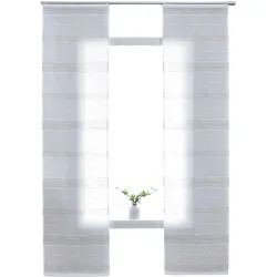SCHIEBEVORHANG 2ER SET »Frankfurt« HxB 245x60 cm Taupe