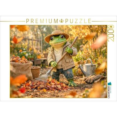 CALVENDO Puzzle Das Laub muss weg | 2000 Teile Lege-Größe 90x67cm Foto-Puzzle für glückliche Stunden