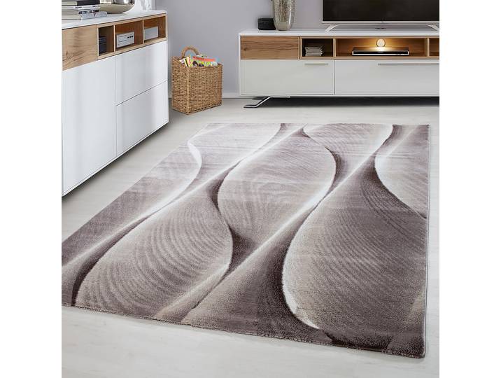 Kurzflorteppich Parma 9310 Braun/Braun 140 x 200cm Polyester