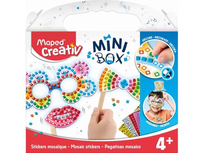 Maped Creativ Mozaïeken Mini Box Fun Kinderactiviteitenset Mini Photobooth Craft Set 4+