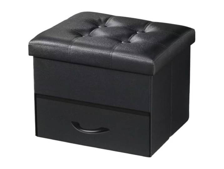 JXXUIRUIEEN Klappbarer Aufbewahrungshocker, Fußhocker für Flur, Zimmer,