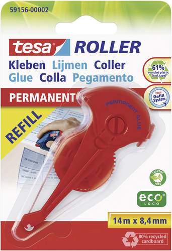 TESA Nachfüllkassette Kleberoller ROLLER Permanent ecoLogo 8.4mm 14m Permanent haftend nachfüllbar: Nein 59156-00002-06 1St.