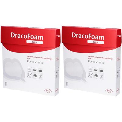 Dracofoam sakral groß 19,5x22,5 cm haftend 2x 2x10 St Verband