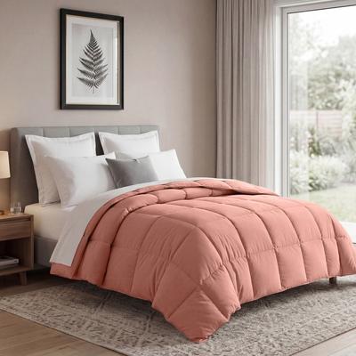 Superior All-Season Down Alternative Comforter – Soft Hypoallergenic Microfiber, Reversible Box-Quilt Design