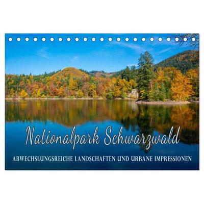 Nationalpark Schwarzwald – abwechslungsreiche Landschaften und urbane Impressionen (Tischkalender 2026 DIN A5 quer), CALVENDO Monatskalender