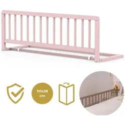 Geuther, Bettgitter, Houten Bedhekje - Bedrail - Lissi - Veiligheidshekje - 110x38cm - Roze (110 x 38 x 38 cm)