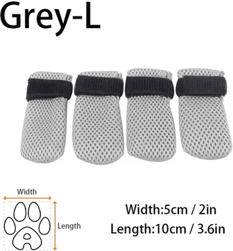 Inspire Curations Soft Silicone Cat Grooming Boots For Bathing, Nail Trimming And Pet Paw Protection grey L