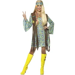 Smiffys 60er Jahre Hippie Chick (44, 46)