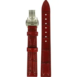 Certina - Leder Lederarmband 14mm/12mm C600020014 - alligator-prägung,rind,rot