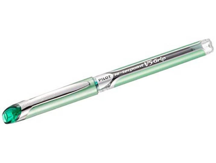 Pilot V5 Grip Vloeibare Inkt Rollerball 0.5 mm Tip (Enkele Pen) - Groen