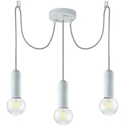 Pendelleuchte, Betonoptik, E27 Fassung, Industrial Stil, modernes Design