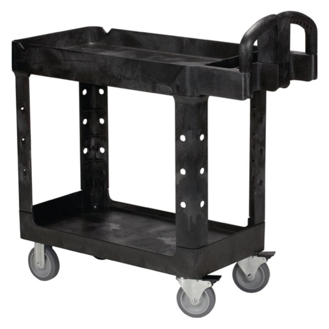 Rubbermaid Allzweck-Tischwagen aus Kunststoff (227 kg, 2) (FG450058BLA)