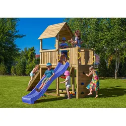 FUNGOO Spielturm CAROL3 Klettergerüst mit Schaukel u. Rutsche in versch. Farben