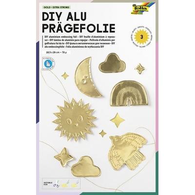 Folia Prägefolienmappe 70, 18,5x29cm, 3 Blatt, gold