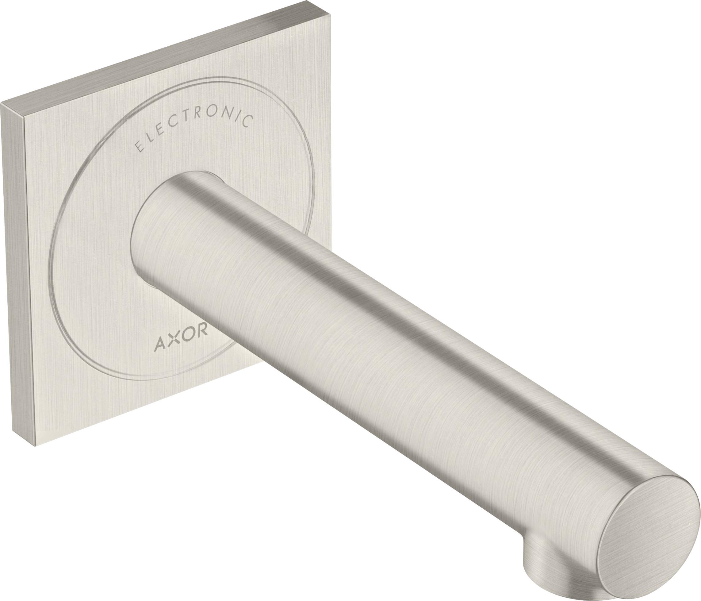 hansgrohe Elektronischer Waschtischmischer Axor Uno UP, Ausladung 161mm, Edelstahl-Optik