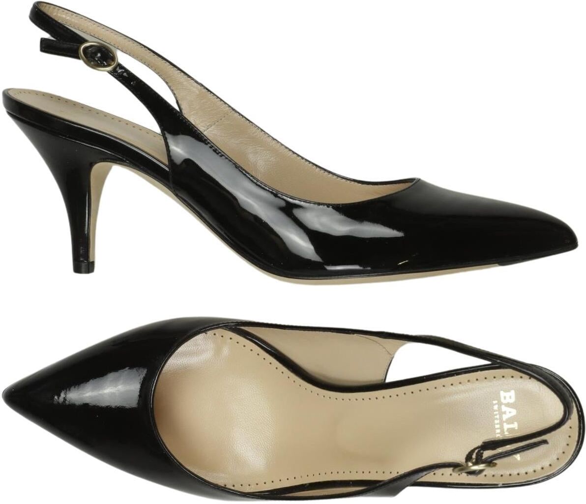 Bally Damen Pumps, Schwarz, Gr. EU 37, Leder - Second Hand