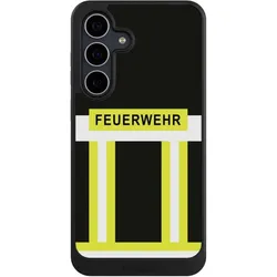 Nivocase Hülle für Samsung Galaxy S25 FE Handyhülle NIVOcore Case Schwarz Beruf Feuerwehr Feuerwehrmann (Samsung Galaxy S25 FE), Smartphone Hülle, Schwarz