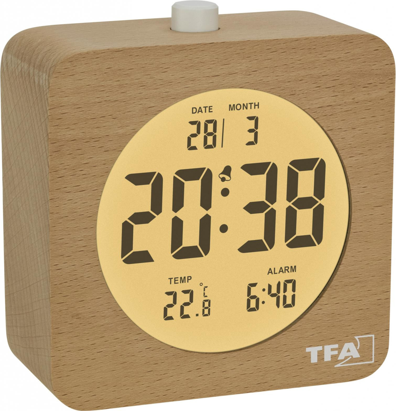 TFA Dostmann 60.2049.05 Digitale Wekkerradio Beuken