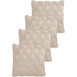 Aspero, Dekokissen, 4er Set Kissenbezüge Sofia (45 x 45 cm)