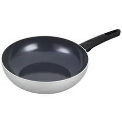 Brabantia Indu+ Wok, 28 cm, Antihaft, Pfanne + Kochtopf, Grau