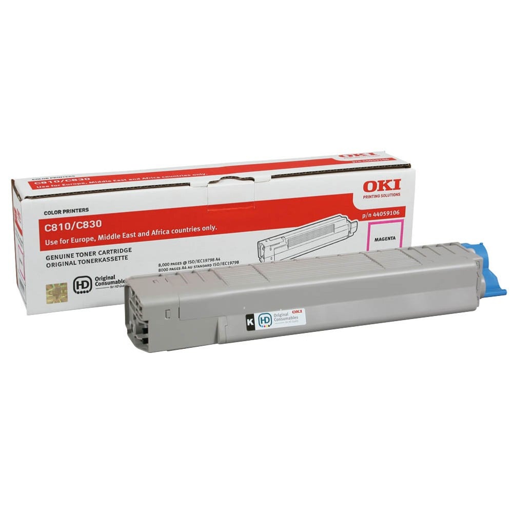 OKI Toner Cartridge voor OKI C800 Serie, Magenta