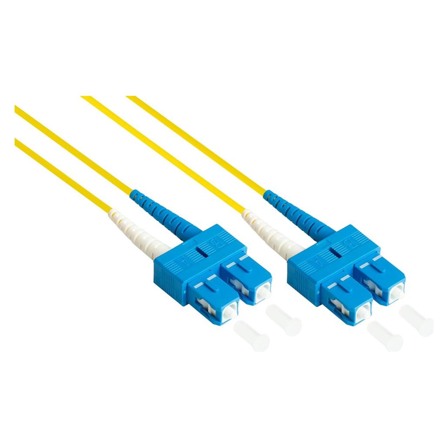 Good Connections Patchkabel LWL Duplex OS2 (Singlemode, 9/125) SC/SC, LSZH, austauschbare Polarität, 0,5m, Good Conne (0.50 m) (LW-9005SC)