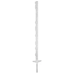 Corral, Zaunpfosten + Pfähle, Plastic post Titan 157 cm, white, double step, 5 pcs