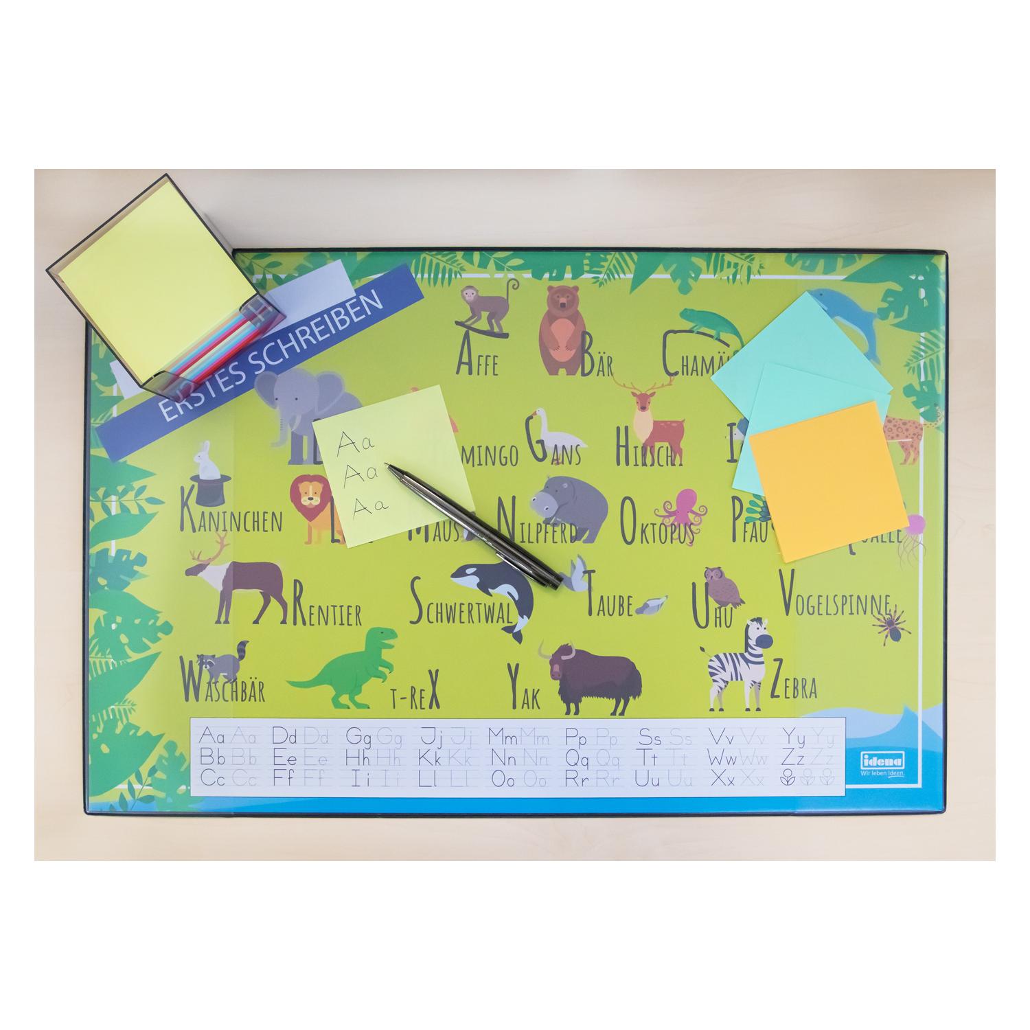 Idena Schreibunterlage PP 58,5x38,5cm Alphabet (38.50 x 58.50 cm) (22657932)