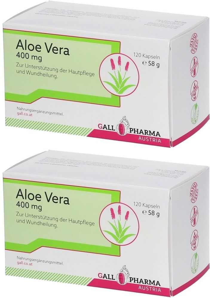 GALL PHARMA Aloe Vera 400 mg GPH Kapseln 2x 2x120 St