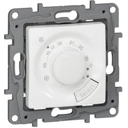 Legrand 664787 Thermostat 7-30°C Schliesserkontakt 8A, Thermostat, Weiss