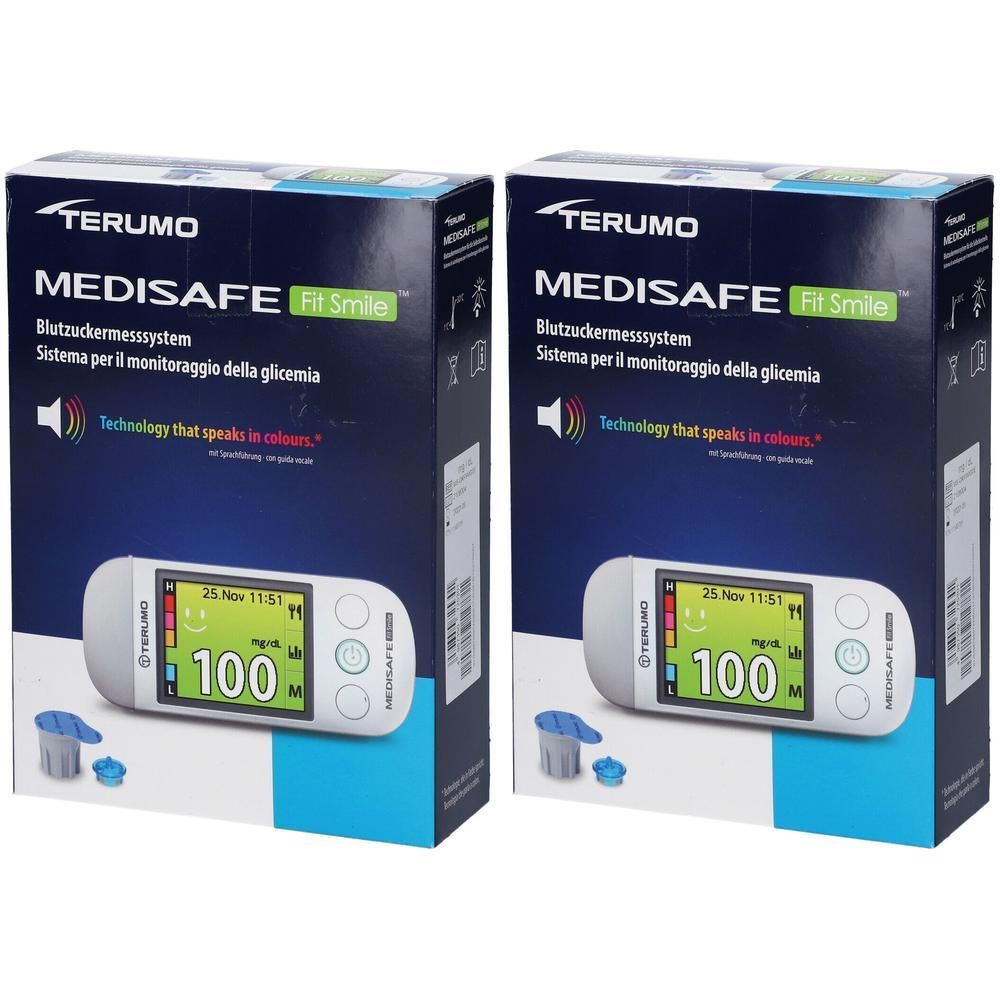 Terumo Medisafe Fit Smile Blutzuckermessger.mg/dl 2x 2x1 St Gerät