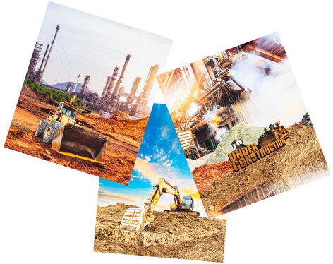 Digital-Baumwoll-Jersey-Coupon "Baustelle" mit Elasthan