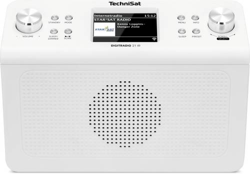 TechniSat DIGITRADIO 21 IR, weiß Internet Unterbauradio DAB+, FM Weiß