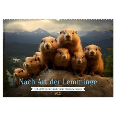 Nach Art der Lemminge (Wandkalender 2027 DIN A2 quer), CALVENDO Monatskalender